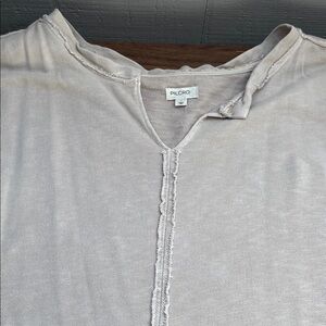 Pilcro Women's Beige Blouse with Eyelet Detail